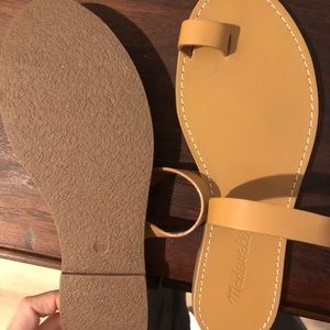 2 pair Madewell boardwalk bare slide sandal